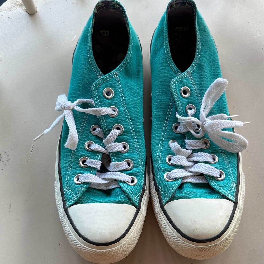 Converse Teal Canvas Sneakers